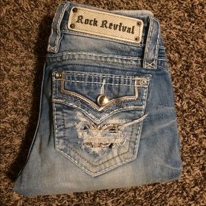 Rock Revivals size 24; inseam is 32